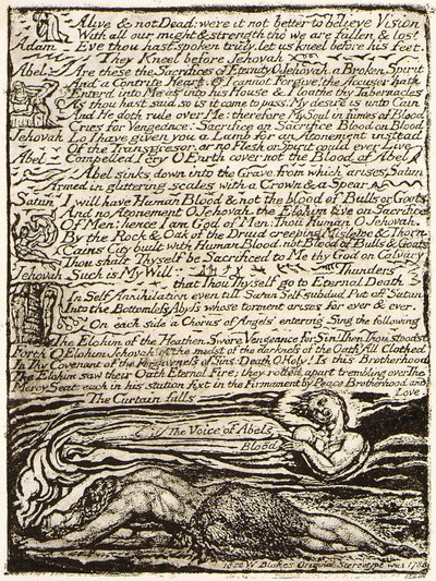 The Ghost of Abel, page 2 by William Blake